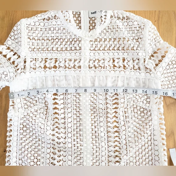 Like New!! Self-Portrait White Lace Blouse